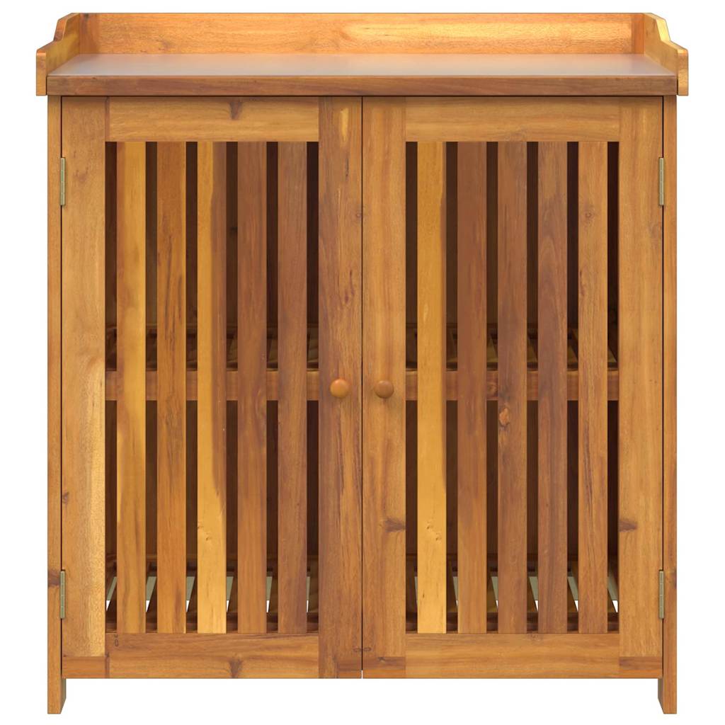 vidaXL Garten-Schrank Natur 93 x 41,5 x 98 cm Massivholz Akazie