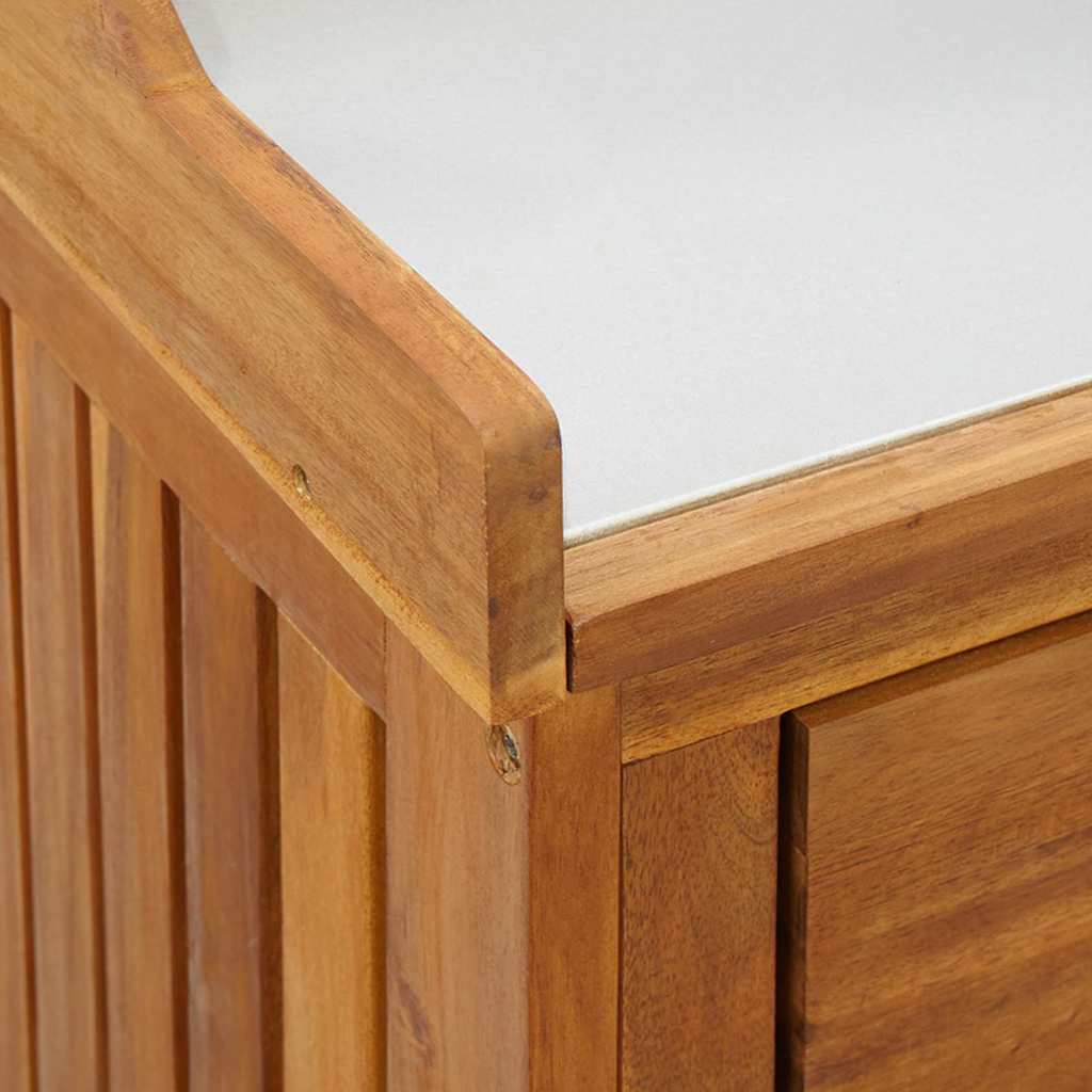 vidaXL Garten-Schrank Natur 78 x 36,5 x 78 cm Massivholz Akazie
