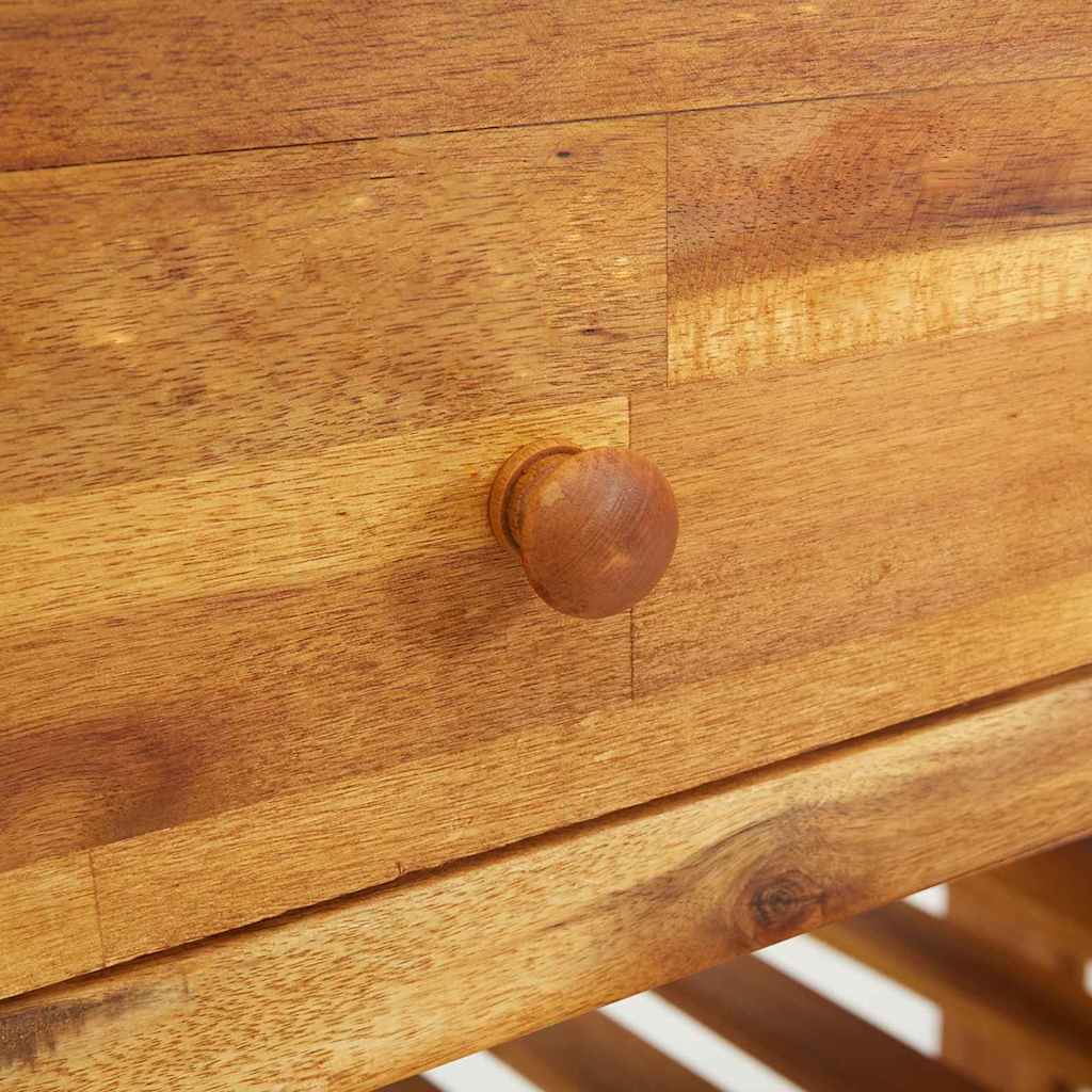 vidaXL Garten-Schrank Natur 93 x 41,5 x 98 cm Massivholz Akazie