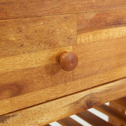 vidaXL Garten-Schrank Natur 93 x 41,5 x 98 cm Massivholz Akazie