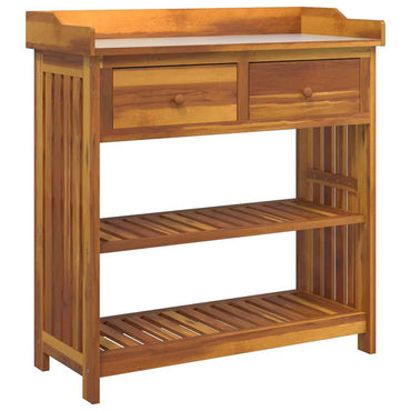 vidaXL Garten-Schrank Natur 93 x 41,5 x 98 cm Massivholz Akazie