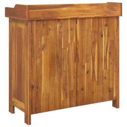 vidaXL Garten-Schrank Natur 78 x 36,5 x 78 cm Massivholz Akazie