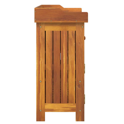 vidaXL Garten-Schrank Natur 78 x 36,5 x 78 cm Massivholz Akazie