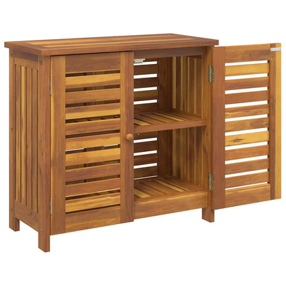 vidaXL Garten-Schrank mit Regal Natur 75 x 35 x 70cm Massivholz Akazie