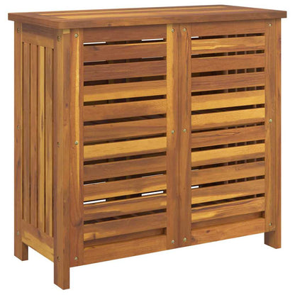 vidaXL Garten-Schrank mit Regal Natur 75 x 35 x 70cm Massivholz Akazie