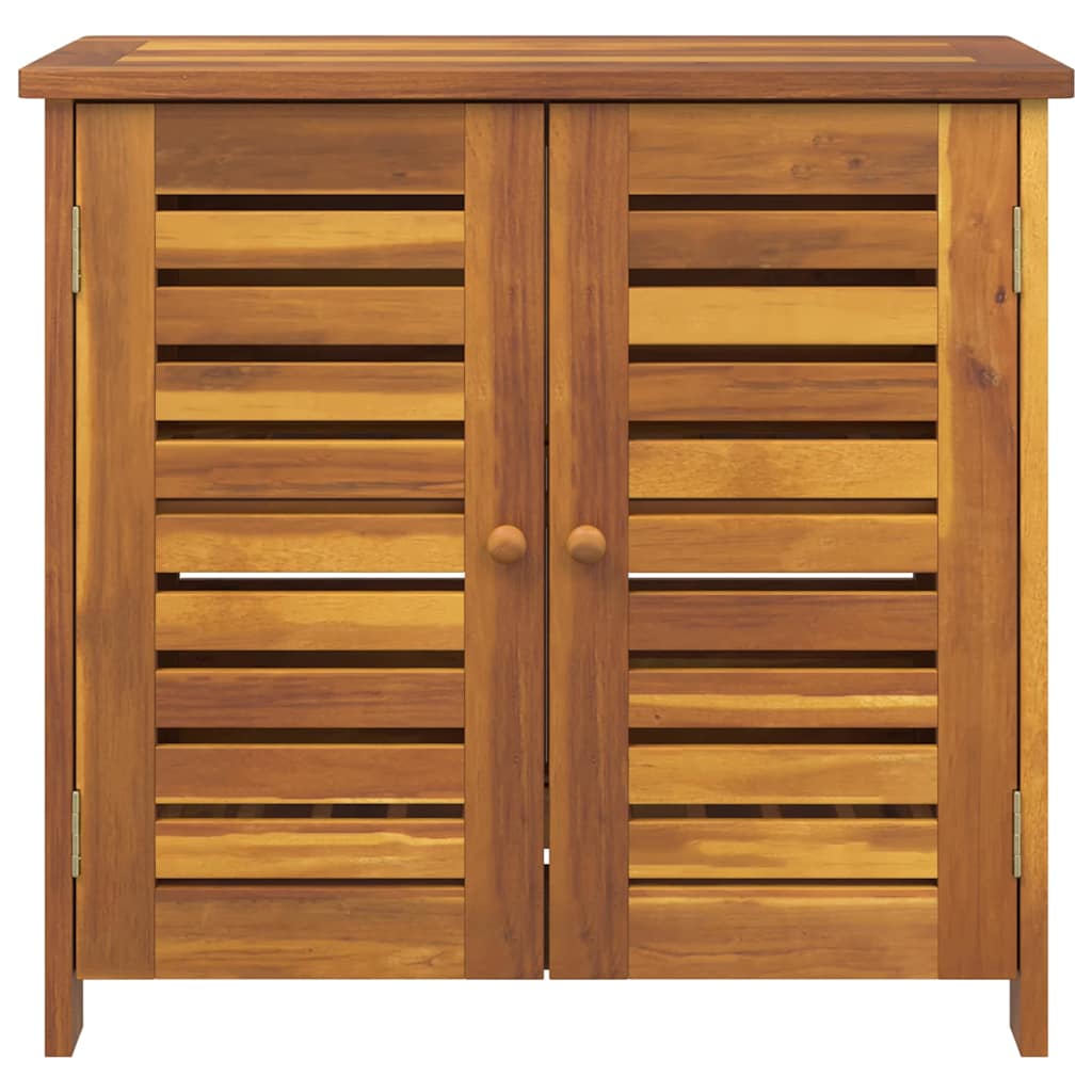 vidaXL Garten-Schrank mit Regal Natur 75 x 35 x 70cm Massivholz Akazie
