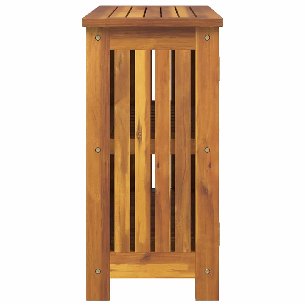vidaXL Garten-Schrank mit Regal Natur 75 x 35 x 70cm Massivholz Akazie