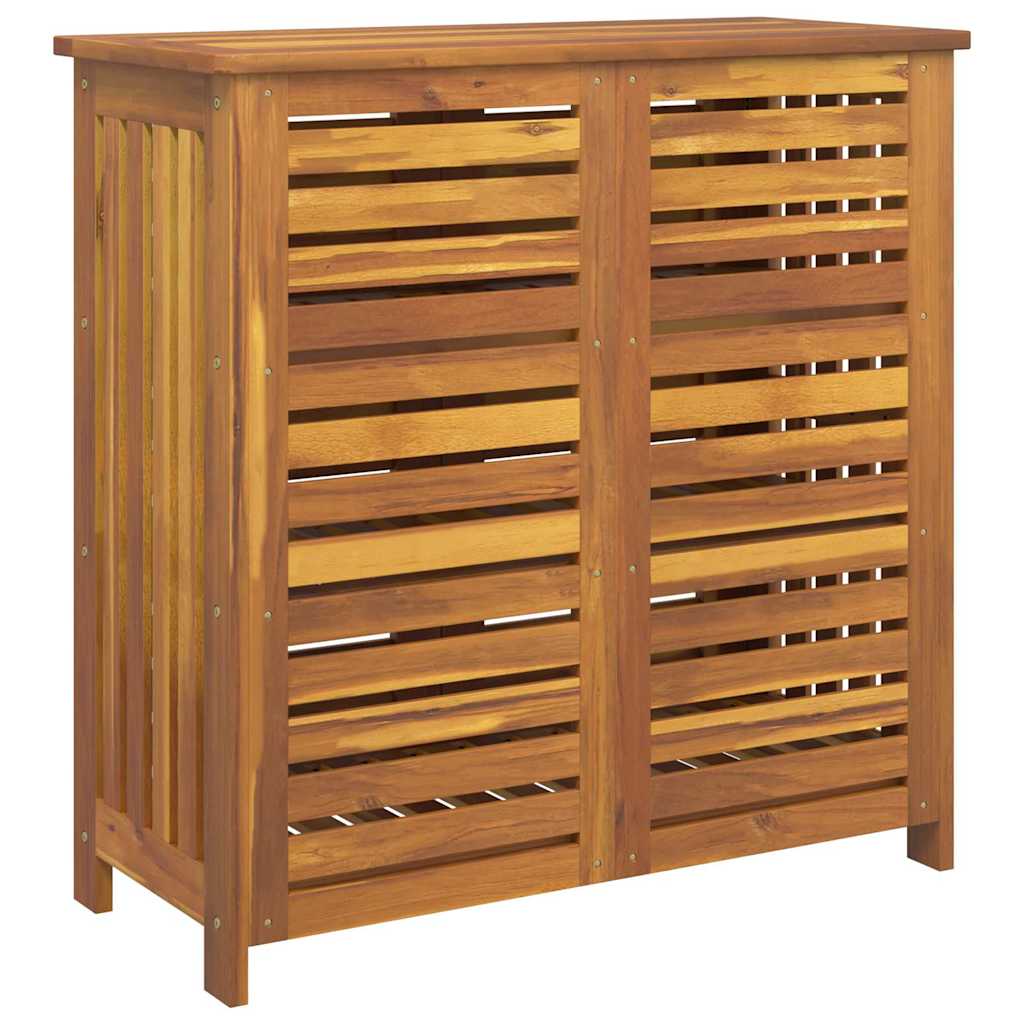 vidaXL Garten-Schrank mit Regal Natur 90 x 40 x 90cm Massivholz Akazie