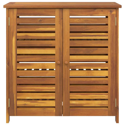 vidaXL Garten-Schrank mit Regal Natur 90 x 40 x 90cm Massivholz Akazie