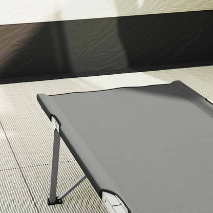 Klapp Schlafbett fürs Camping Grau 194 x 62,5 x 42,5 cm