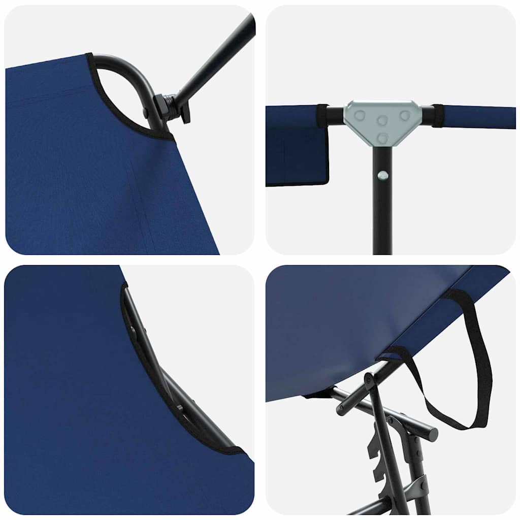 Klappbare Sonnenliege Blau 190 x 57 x 81 cm Oxford