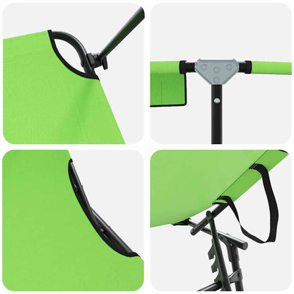 Klappbare Sonnenliege 2 pcs Grün 190 x 57 x 81 cm Oxford