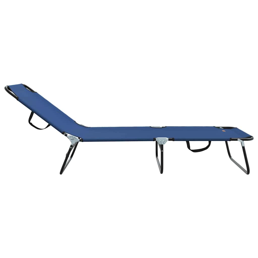 Klappbare Sonnenliege Blau 188 x 57 x 86,5 cm Polyester