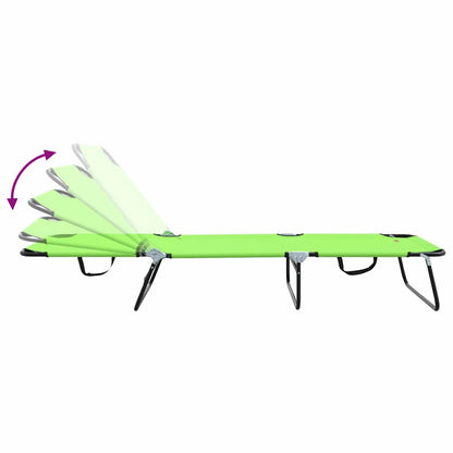 Klappbare Sonnenliege Grün 188 x 57 x 86,5 cm Polyester