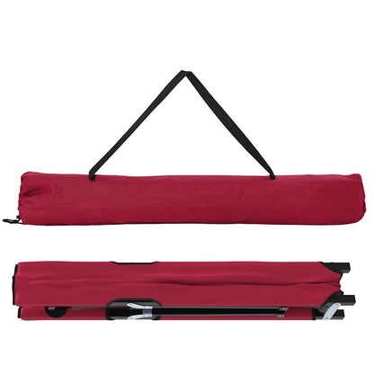 Klapp Schlafbett fürs Camping 2 pcs Rot 206 x 76 x 74 cm
