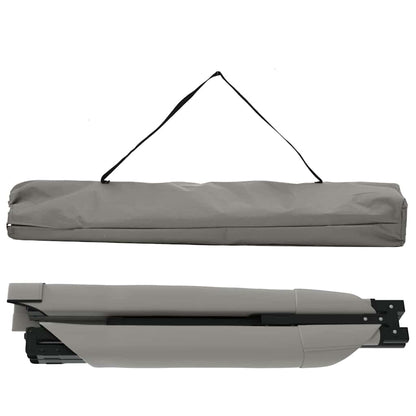 Klapp Schlafbett fürs Camping 2 pcs Grau 193 x 69 x 45 cm