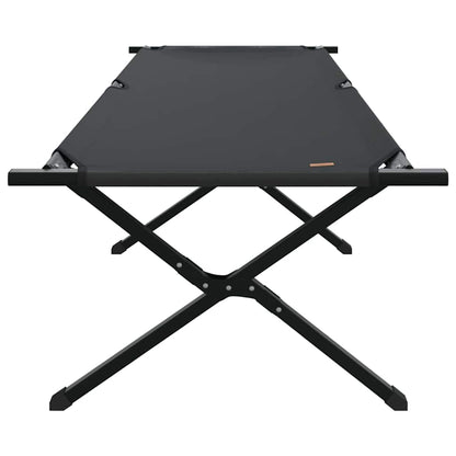 Klapp Schlafbett fürs Camping Schwarz 210 x 80 x 46 cm