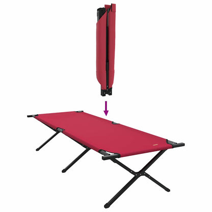 Klapp Schlafbett fürs Camping 2 pcs Rot 210 x 80 x 46 cm
