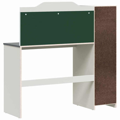 vidaXL Schreibtisch mit offener Ablage und Kreidetafel mit Regal ROROS
