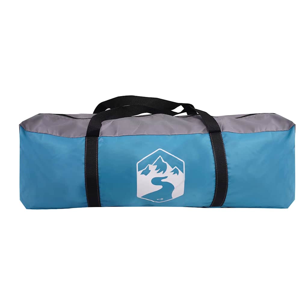 vidaXL Kuppelzelt mit Dach mit Speicher Blau 455 x 252 x 178 cm