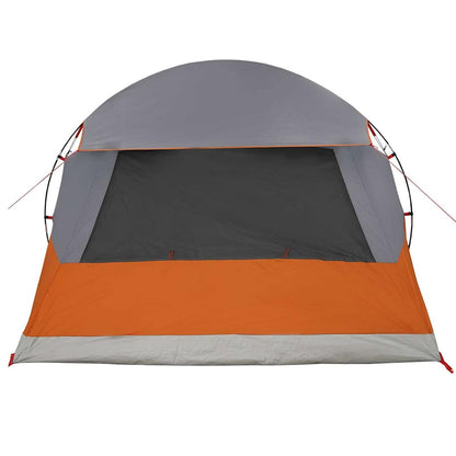 vidaXL Kuppelzelt mit Dach Grau und Orange 455 x 252 x 178 cm