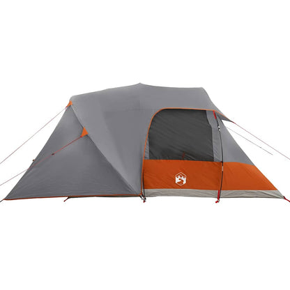 vidaXL Kuppelzelt mit Dach Grau und Orange 455 x 252 x 178 cm