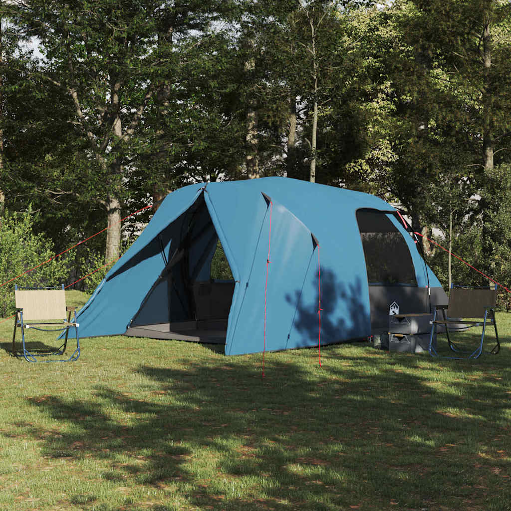 vidaXL Kuppelzelt mit Dach mit Speicher Blau 500 x 314 x 206 cm