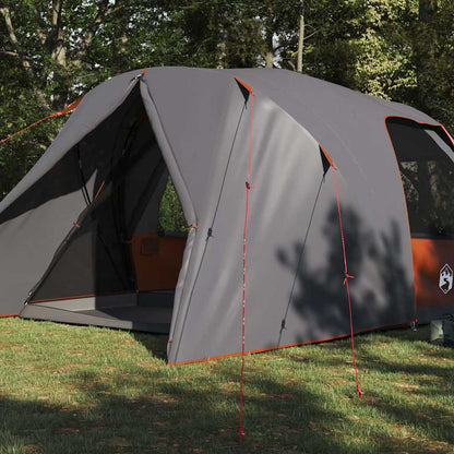 vidaXL Kuppelzelt mit Dach Grau und Orange 500 x 314 x 206 cm
