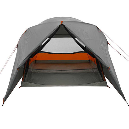 vidaXL Kuppelzelt mit Dach Grau und Orange 500 x 314 x 206 cm
