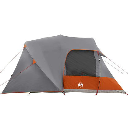 vidaXL Kuppelzelt mit Dach Grau und Orange 500 x 314 x 206 cm