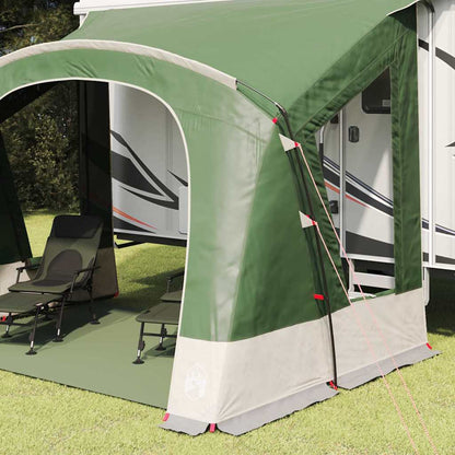 vidaXL Caravan Zelt mit Dach mit Speicher Grün 252 x 245 x 245 cm