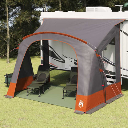 Caravan Zelt für 3 Personen Grau und Orange 252 x 245 x 245 cm