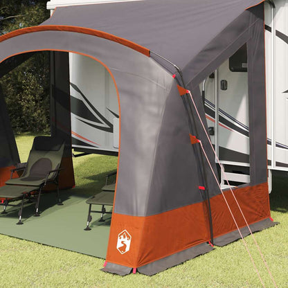 Caravan Zelt für 3 Personen Grau und Orange 252 x 245 x 245 cm
