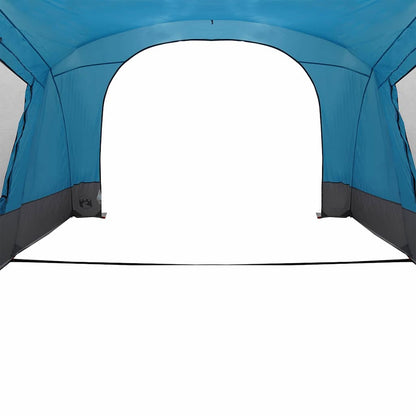 vidaXL Caravan Zelt mit Dach mit Speicher Blau 410 x 275 x 245 cm