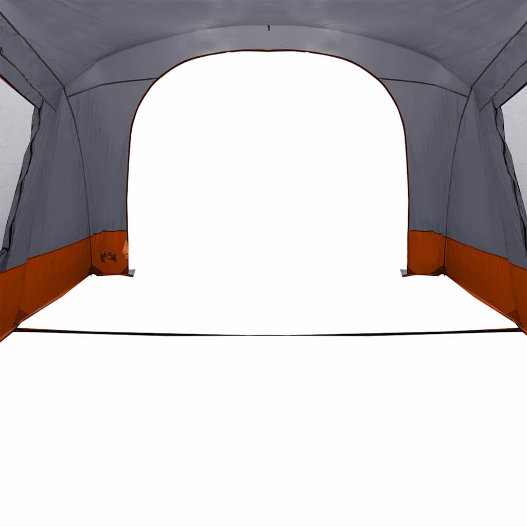 vidaXL Caravan Zelt mit Dach Grau und Orange 410 x 275 x 245 cm