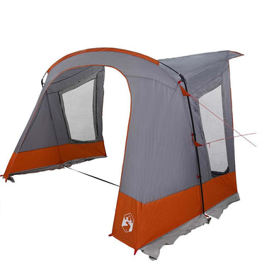 vidaXL Caravan Zelt mit Dach Grau und Orange 410 x 275 x 245 cm