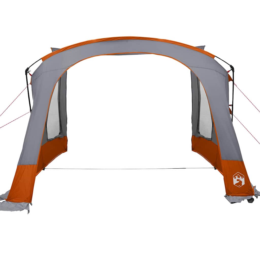 vidaXL Caravan Zelt mit Dach Grau und Orange 410 x 275 x 245 cm