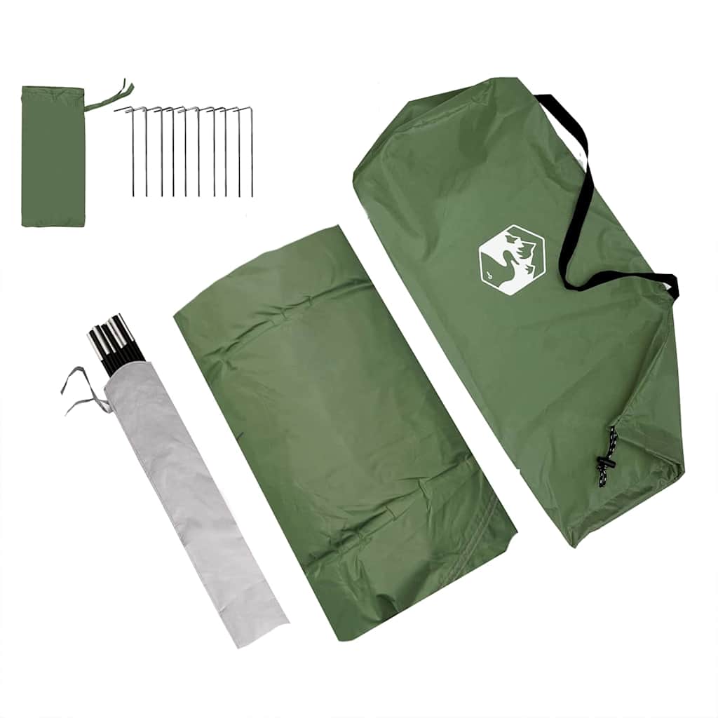 vidaXL Heckzelte für Wohnwagen Rechtwinklig Grün 352 x 250 x 240 cm