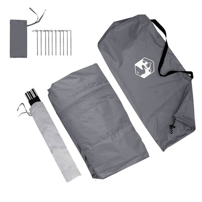 vidaXL Heckzelte für Wohnwagen Grau und Orange 352 x 250 x 240 cm