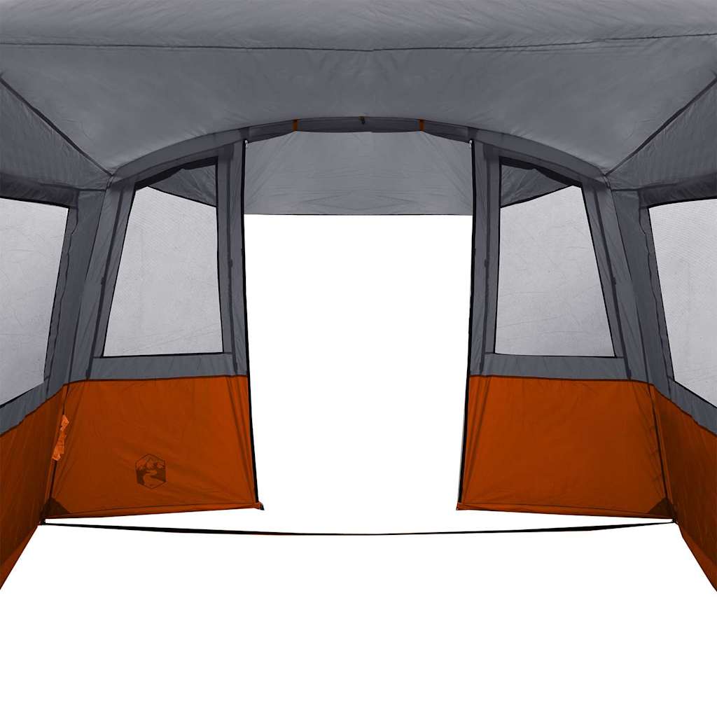 vidaXL Heckzelte für Wohnwagen Grau und Orange 352 x 250 x 240 cm