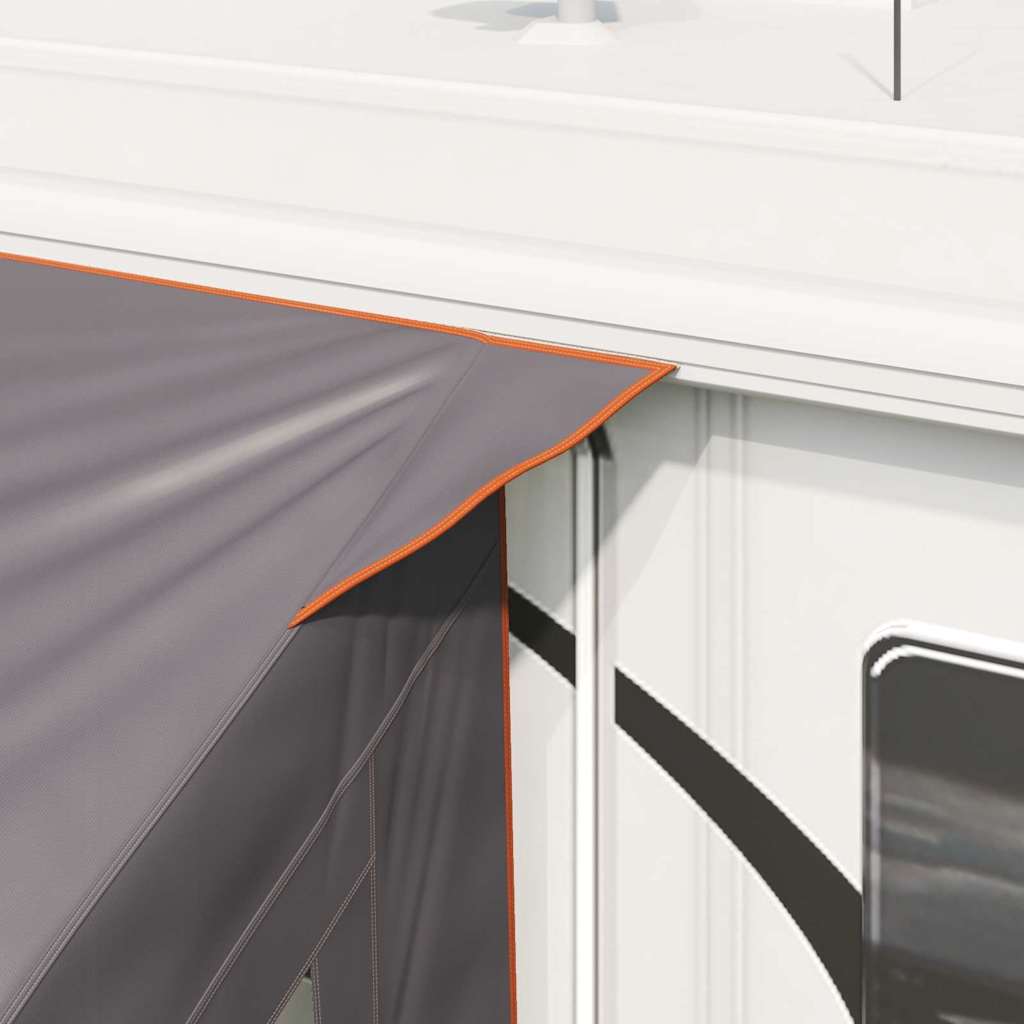 vidaXL Heckzelte für Wohnwagen Grau und Orange 352 x 250 x 240 cm