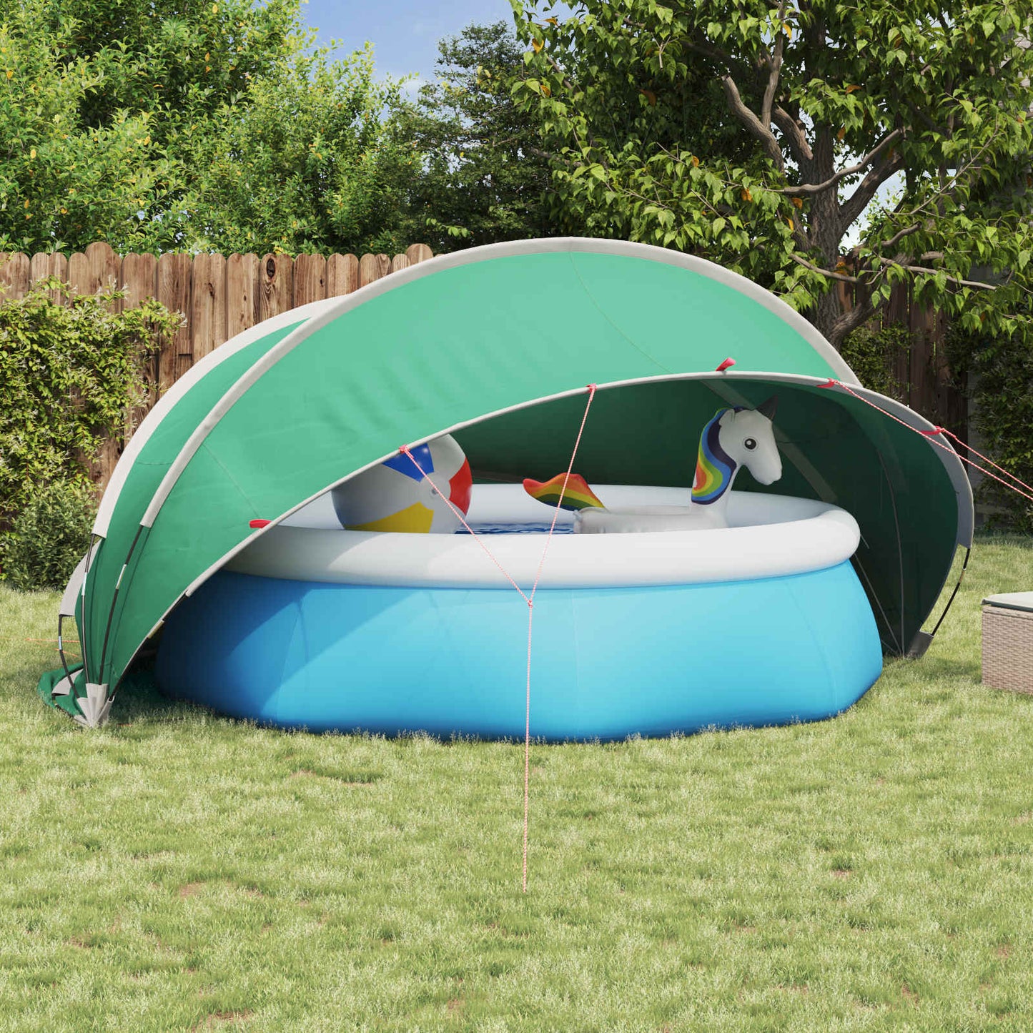 Pool-Dome Blau 405 x 405 x 192 cm