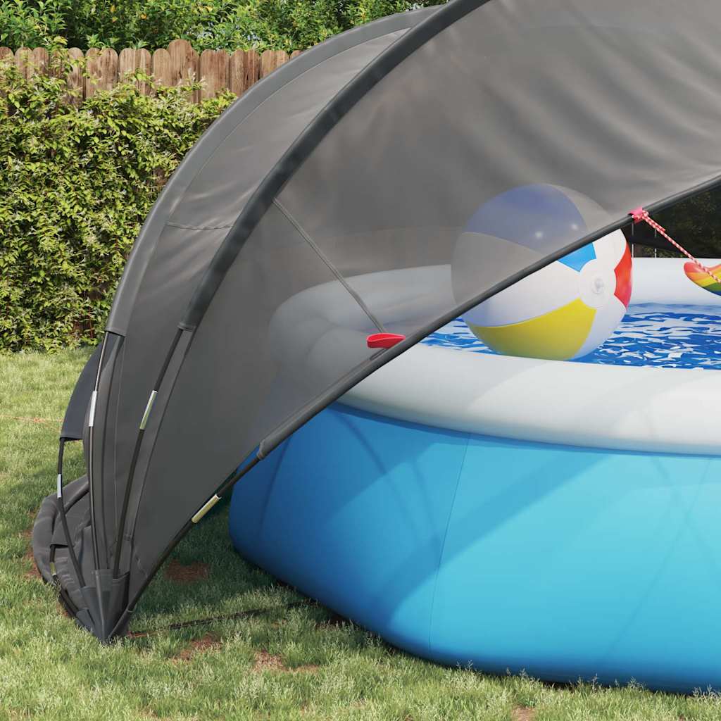 Pool-Dome Schwarz 430 x 430 x 210 cm