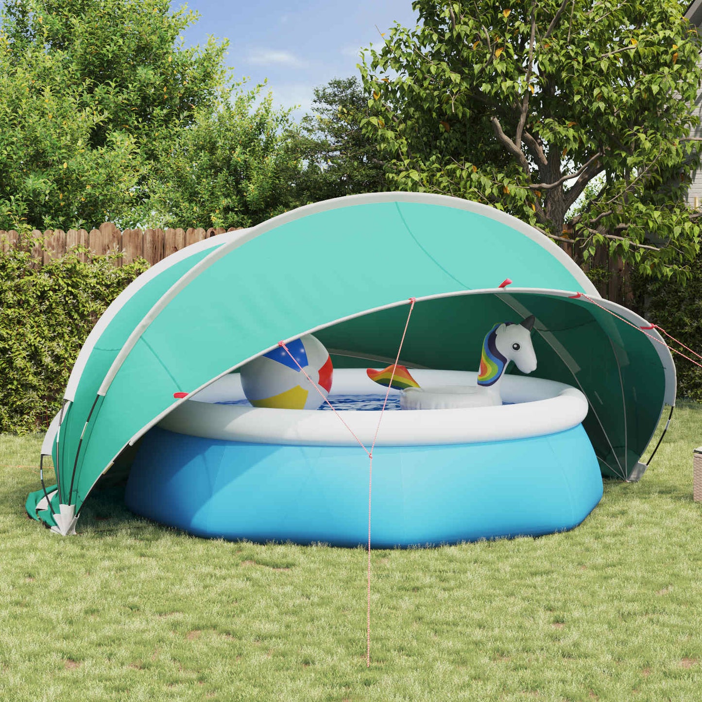 Pool-Dome Blau 472 x 460 x 229 cm