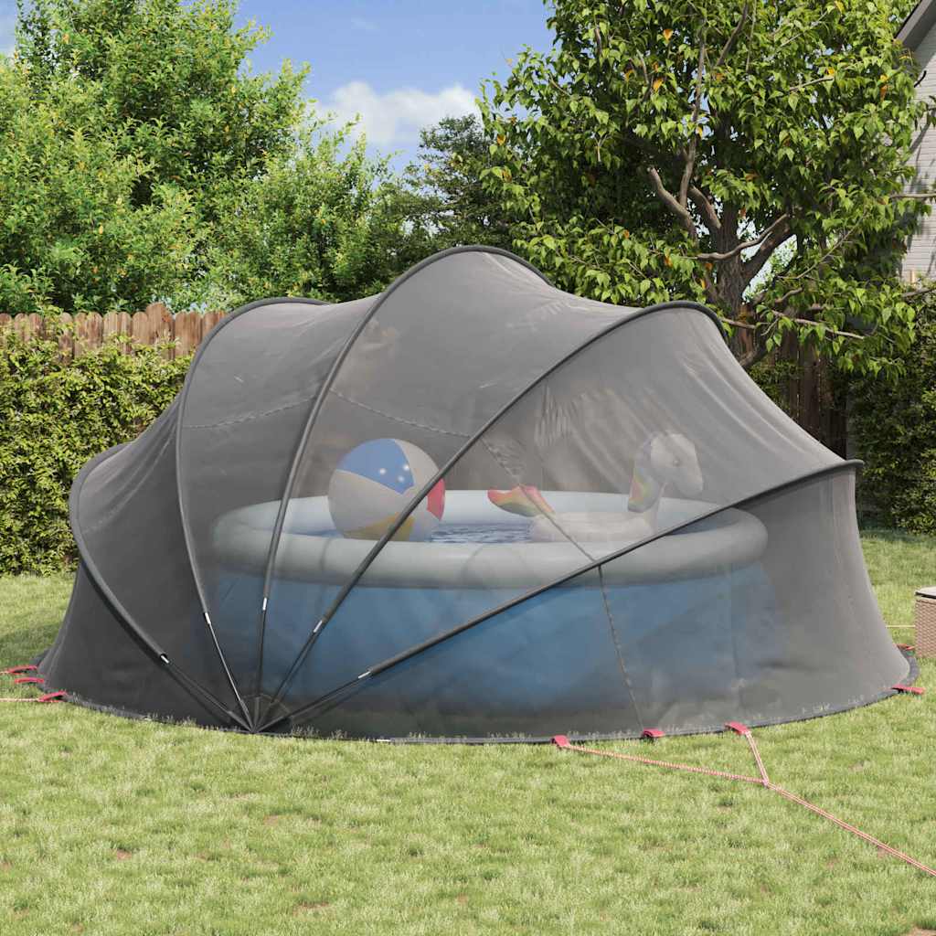 Pool-Dome Schwarz 500 x 500 x 236 cm