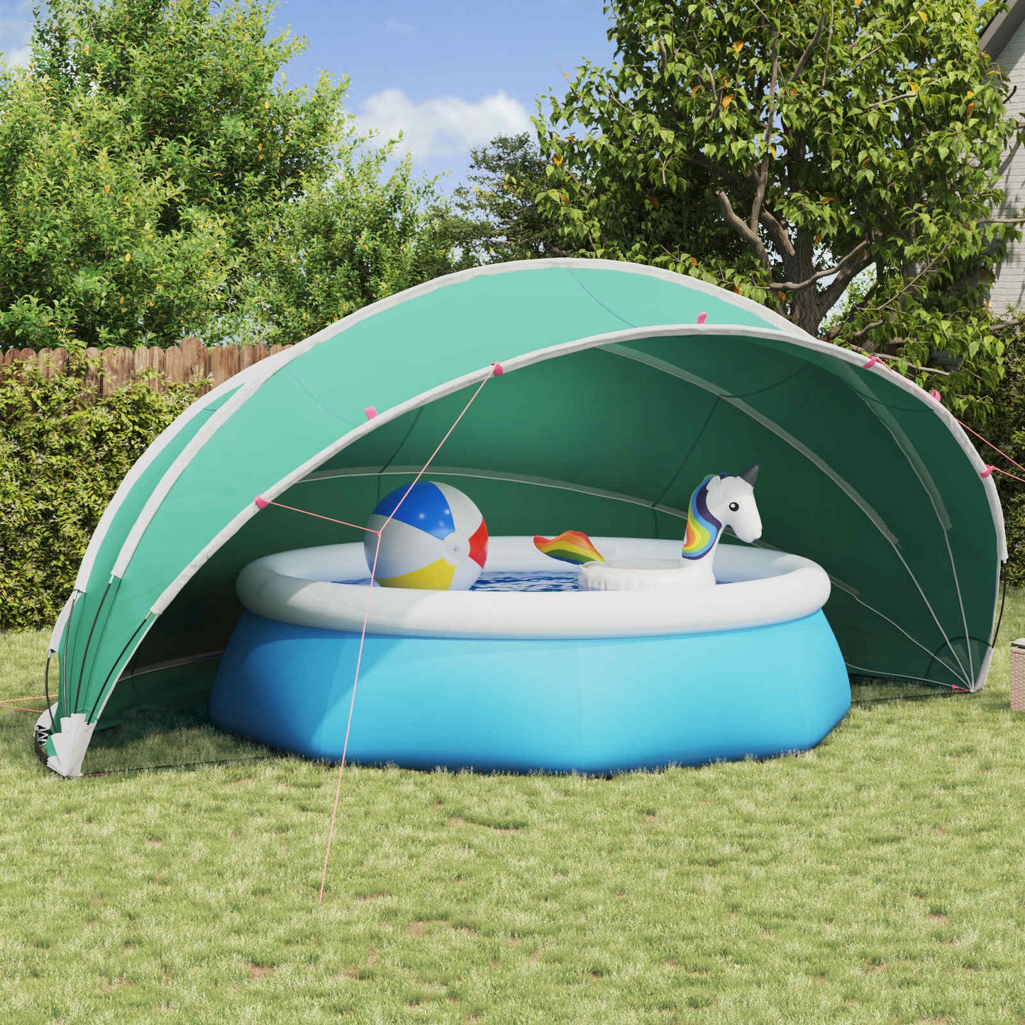 Pool-Dome Blau 546 x 516 x 250 cm