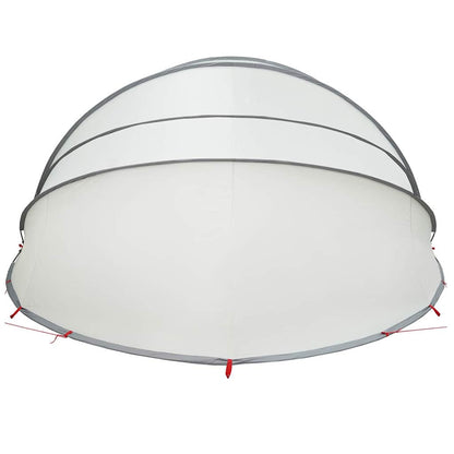 Pool-Dome Grau und Orange 592 x 590 x 275 cm