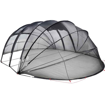 Poolzelt Kuppel Transparent 640 x 432 x 205 cm