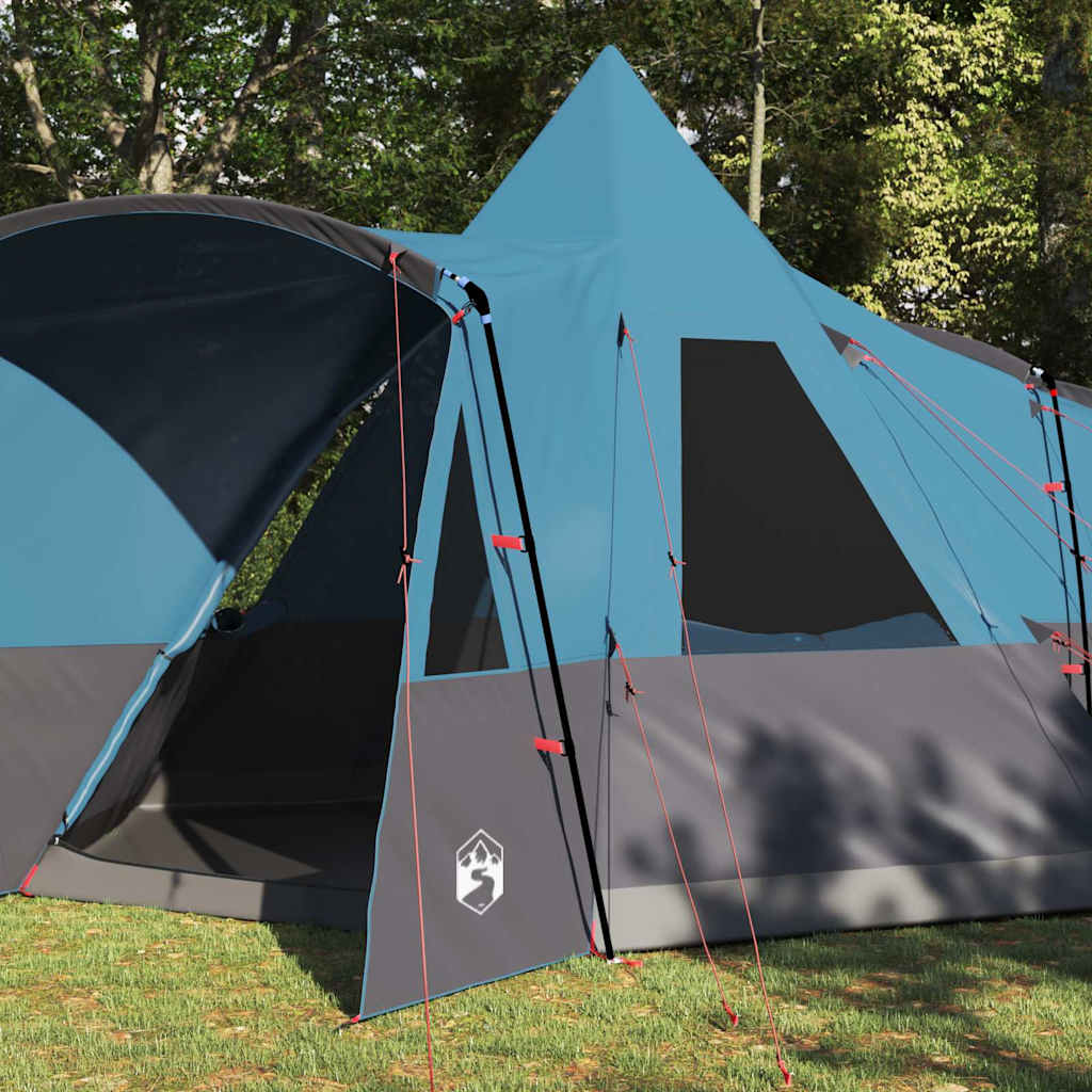 vidaXL Tipi avec toit et rangement Bleu 720 x 465 x 295 cm