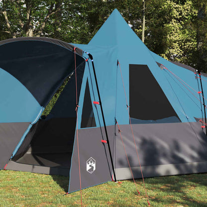 vidaXL Tipi avec toit et rangement Bleu 720 x 465 x 295 cm
